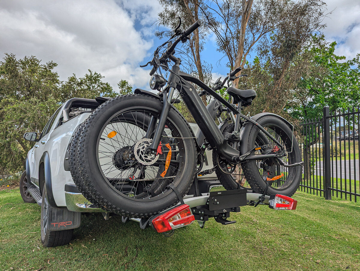 Mo-tow 2 Bike / Double Heavy Duty eBike / Fat Bike Carrier – Fits 5" Tyres, Secure & Travel-Ready