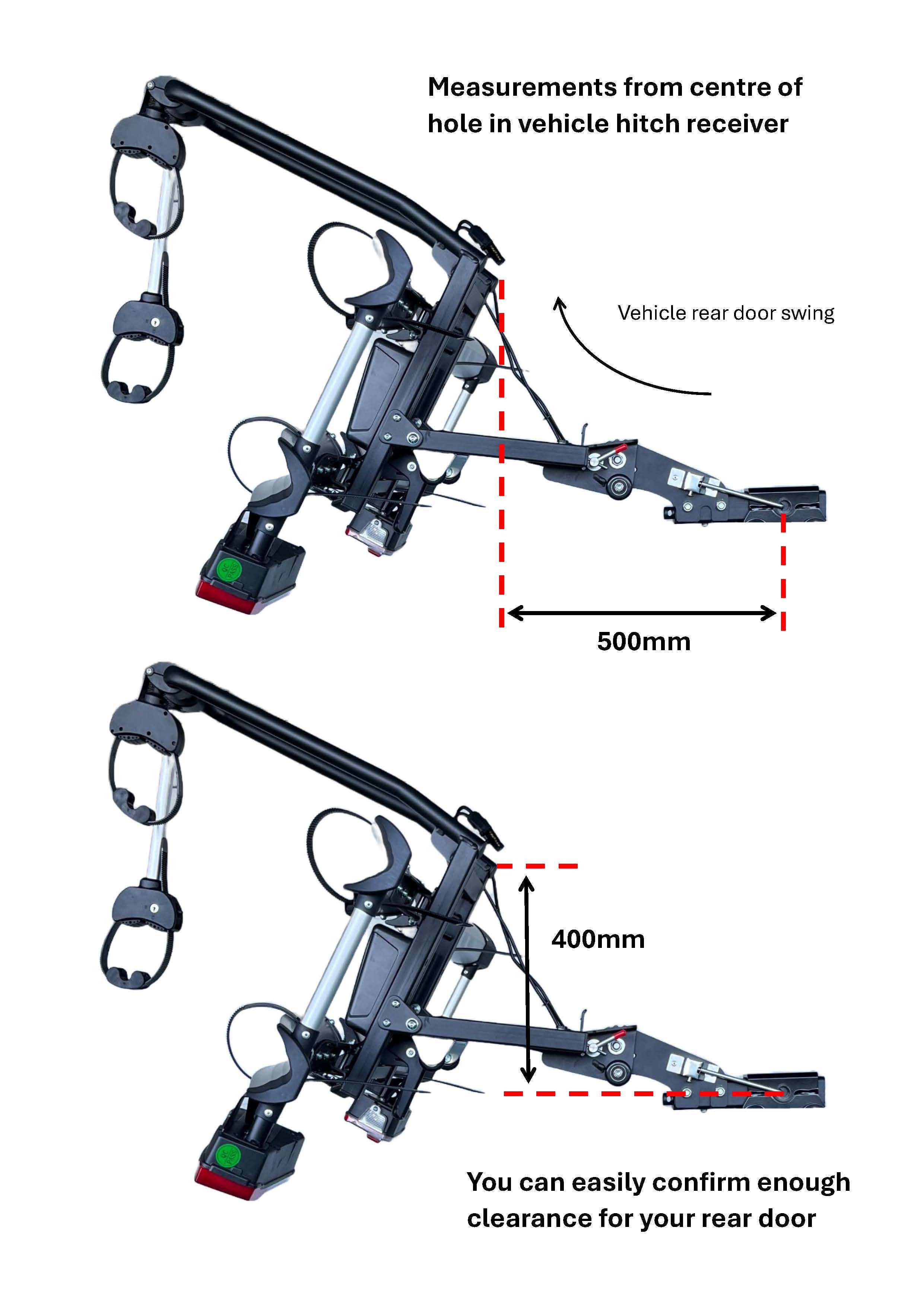 Mo-tow 2 Bike / Double Heavy Duty eBike / Fat Bike Carrier – Fits 5" Tyres, Secure & Travel-Ready