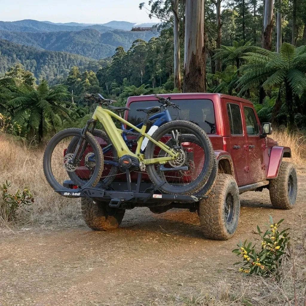 Motow 2 Bike/Double Heavy Duty eBike Rack/Carrier for Fatboy/DiroDi – Fits 5" Tyres, Secure & Travel-Ready MTBRV300