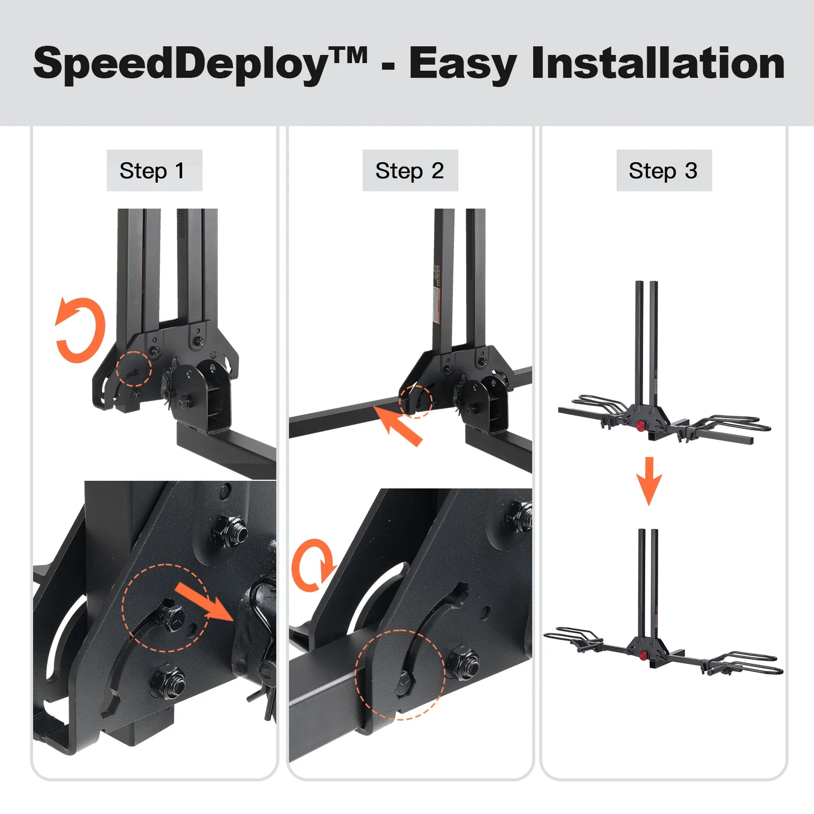 MagRack F2 Bike Rack (2 x E-bike) Foldable Hitch Mount
