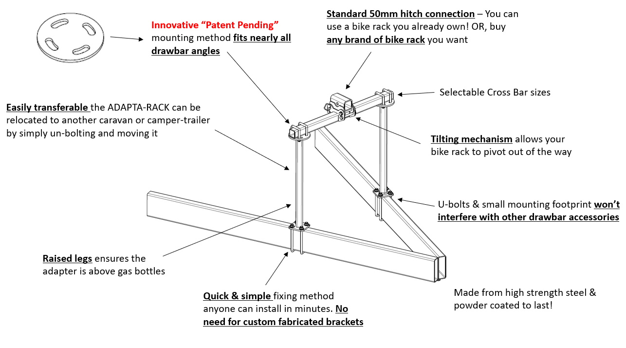 Tilting Hitch ADAPTA-Rack