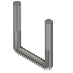 Square U-bolts 185 x 52 (4 Pack)
